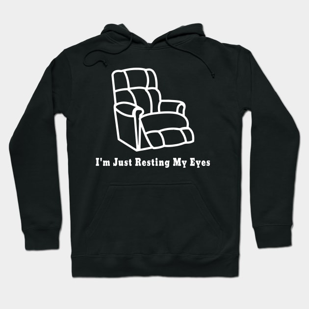 I'm Just Resting My Eyes Funny Vintage Dad Grandpa Gifts Hoodie by ZimBom Designer